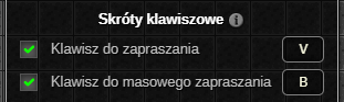 Skróty klawiszowe
