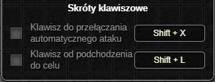 Skróty klawiszowe